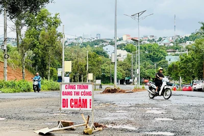 Đường ra Bệnh viện Nhi tỉnh sắp được nâng cấp