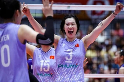 Ngược dòng thắng Thái Lan, bóng chuyền nữ Việt Nam vô địch SEA V.League