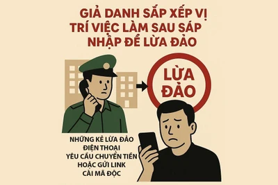 Mượn danh việc sắp xếp vị trí việc làm sau sáp nhập để lừa đảo