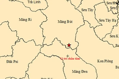 Liên tiếp xảy ra các trận động đất ở Quảng Ngãi