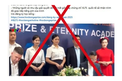 Giả mạo Bộ Giáo dục và Đào tạo thông báo chương trình học bổng tiếng Anh