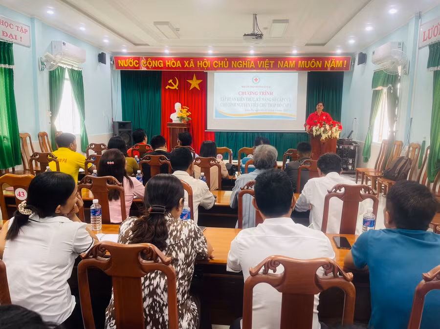 Quang cảnh lớp tập huấn. Ảnh: Vũ Chi