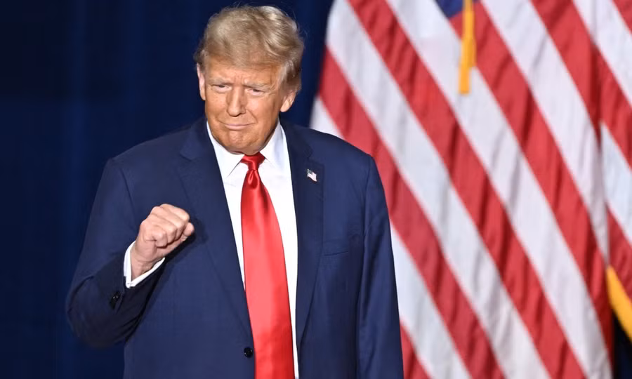 Ông Trump tại một sự kiện ở Iowa, Mỹ ngày 15-1. Ảnh: AFP