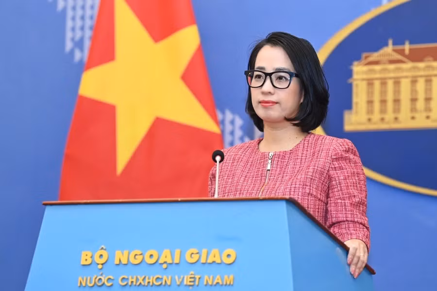 Người phát ngôn Bộ ngoại giao Việt Nam Phạm Thu Hằng. Ảnh: BNG Người phát ngôn Bộ ngoại giao Việt Nam Phạm Thu Hằng. Ảnh: BNG