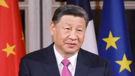 Chủ tịch Trung Quốc Tập Cận Bình phát biểu trong chuyến thăm Pháp. Ảnh: AFP