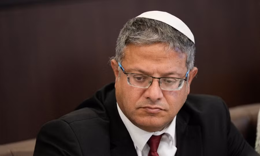 Bộ trưởng an ninh Israel Itamar Ben- Gvir tại Jerusalem tháng 9-2023.Ảnh: Reuters