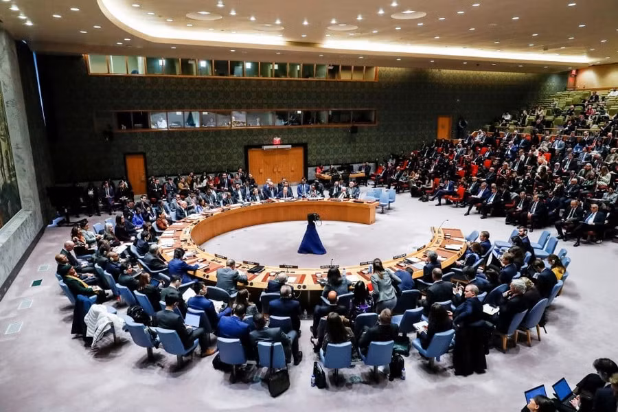 Hội đồng bảo an LHQ họp khẩn về tình hình Dải Gaza ngày 23/1. Ảnh: Reuters