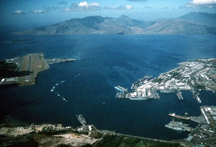 Vịnh Subic, nơi Mỹ từng đặt căn cứ quân sự trước khi rút khỏi Philippines những năm 1990. Ảnh: Wikipedia