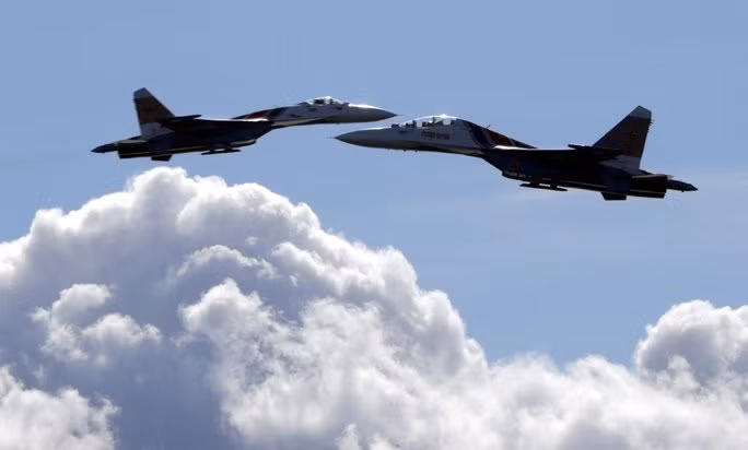 Máy bay chiến đấu Su-27 của Nga. Ảnh: EPA