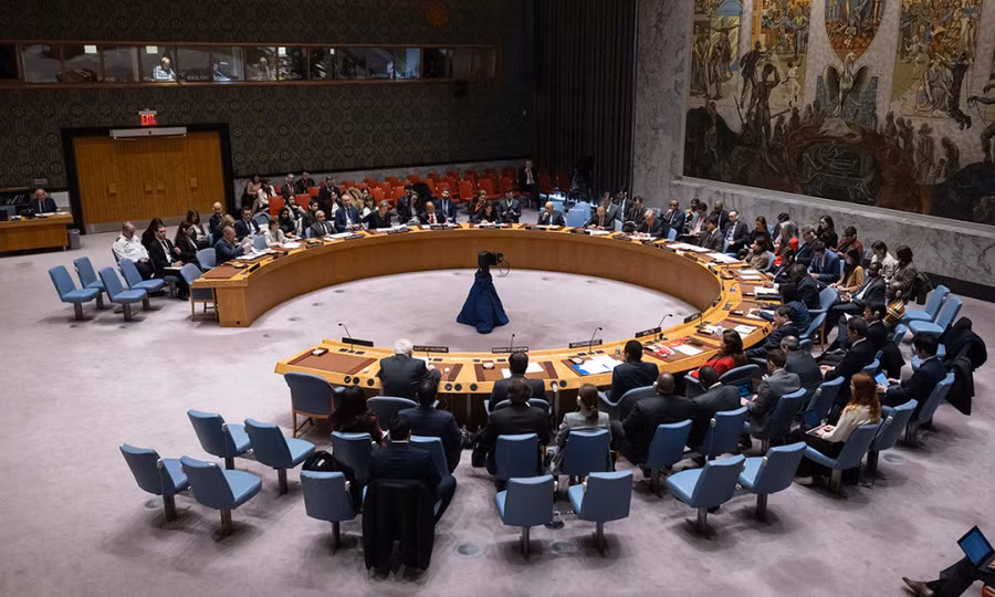 Phiên họp của Hội đồng bảo an LHQ tại New York, Mỹ ngày 8-12. Ảnh: AFP