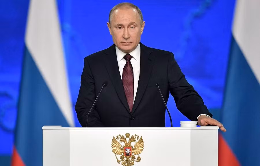 Tổng thống Nga V. Putin. Ảnh: TASS