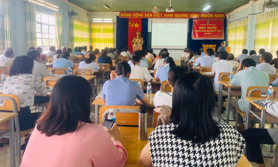 Quang cảnh lớp tập huấn. Ảnh: Vũ Chi