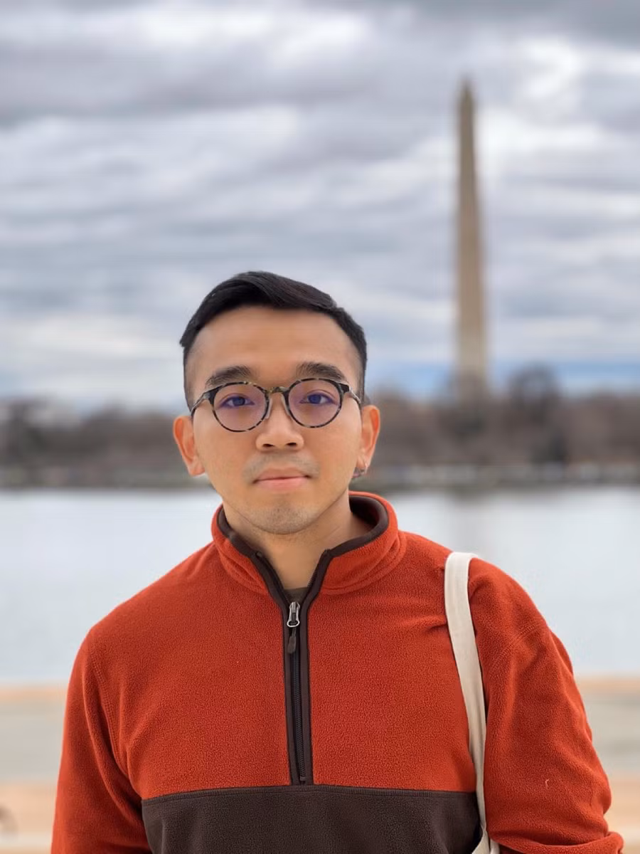 Anh Nguyễn Thế Long tại Washington DC, Mỹ (ảnh NVCC).