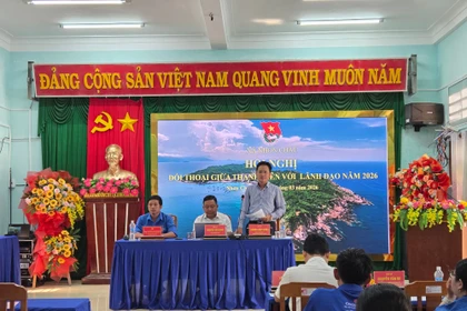 Lãnh đạo xã Nhơn Châu đối thoại với thanh niên năm 2026