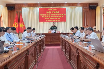 Hội thảo hướng dẫn soạn thảo văn kiện diễn tập khu vực phòng thủ