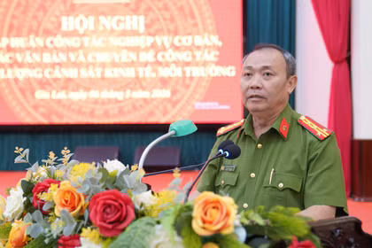 Tập huấn lực lượng Cảnh sát kinh tế, môi trường