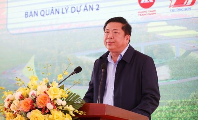 Bộ trưởng Bộ Xây dựng Trần Hồng Minh tại lễ khởi công dự án cao tốc Chợ Mới - Bắc Kạn. Ảnh: Lộc Liên. Bộ trưởng Bộ Xây dựng Trần Hồng Minh tại lễ khởi công dự án cao tốc Chợ Mới - Bắc Kạn. Ảnh: Lộc Liên.