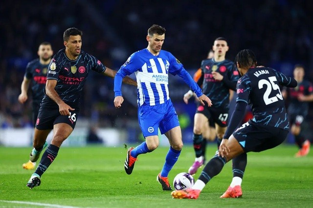 Manchester City thắng đậm 4-0 trên sân Brighton mùa trước Manchester City thắng đậm 4-0 trên sân Brighton mùa trước