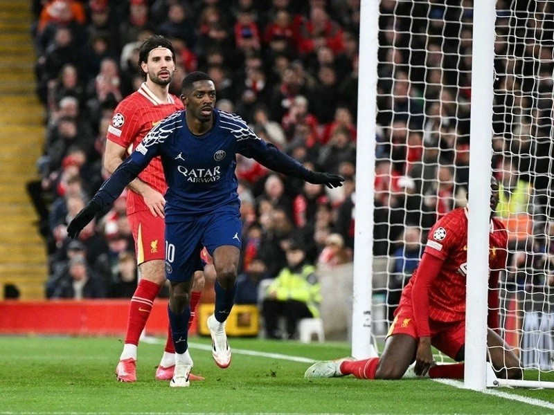 Dembele khiến Liverpool nhận trái đắng tại Anfield. (Nguồn: Getty Images) untitled.jpg