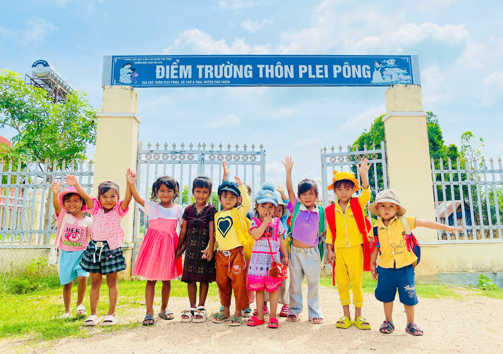 Trường Mẫu giáo Hoa Sen (xã Chư A Thai, huyện Phú Thiện) đã chủ động đổi mới phương pháp dạy học, giúp trẻ DTTS hòa nhập và phát triển toàn diện. Ảnh: T.D truong-mau-giao-hoa-sen-xa-chu-a-thai-huyen-phu-thien-da-chu-dong-doi-moi-phuong-phap-day-hoc-giup-tre-dtts-hoa-nhap-va-phat-trien-toan-dien-anh-td.jpg