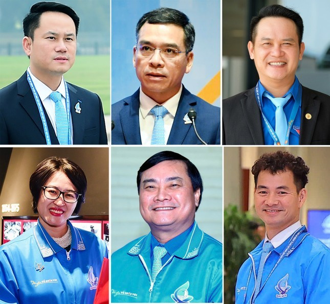 Phó Chủ tịch T.Ư Hội LHTN Việt Nam khoá IX, gồm các anh, chị: Nguyễn Kim Quy, Hà Anh Đức, Đặng Hồng Anh (hàng trên, từ trái sang phải), Đào Việt Hằng, Nguyễn Ngọc Toàn, Nguyễn Xuân Bắc (hàng dưới, từ trái sang phải). Phó Chủ tịch T.Ư Hội LHTN Việt Nam khoá IX, gồm các anh, chị: Nguyễn Kim Quy, Hà Anh Đức, Đặng Hồng Anh (hàng trên, từ trái sang phải), Đào Việt Hằng, Nguyễn Ngọc Toàn, Nguyễn Xuân Bắc (hàng dưới, từ trái sang phải).