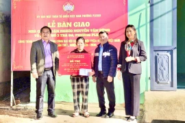 Pleiku: Bàn giao nhà “Đại đoàn kết” cho hộ cận nghèo ở tổ dân phố 3 Trà Đa