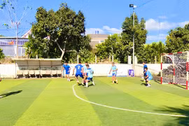 14 đội bóng tranh tài tại Giải bóng đá mini 5 người Cúp Mùa xuân (mở rộng) xã Đak Đoa