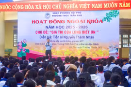 Giáo dục lòng biết ơn cho học sinh qua hoạt động ngoại khóa tại Trường THCS Trần Phú, tỉnh Gia Lai.