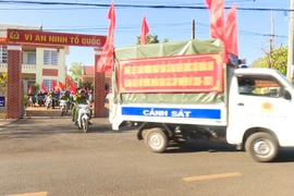 Xã Kon Gang ra quân tuyên truyền bầu cử đại biểu Quốc hội và HĐND các cấp