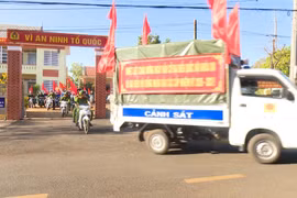 Xã Kon Gang ra quân tuyên truyền bầu cử đại biểu Quốc hội và HĐND các cấp