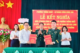 Phường Thống Nhất kết nghĩa với Lữ đoàn Công binh 280