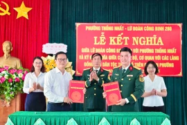Phường Thống Nhất kết nghĩa với Lữ đoàn Công binh 280