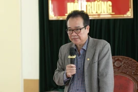 Đồng chí Giám đốc Sở NN&MT Lưu Trung Nghĩa chủ trì cuộc họp. Ảnh: Minh Trung