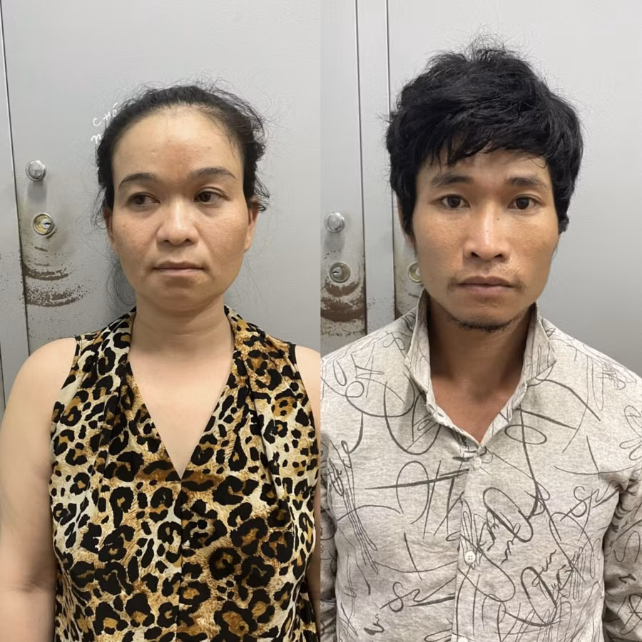 Đối tượng Nguyễn Thị Mộng Hiền và Phạm Văn Tài. Ảnh: Công an thị xã An Khê Đối tượng Nguyễn Thị Mộng Hiền và Phạm Văn Tài. Ảnh: Công an thị xã An Khê