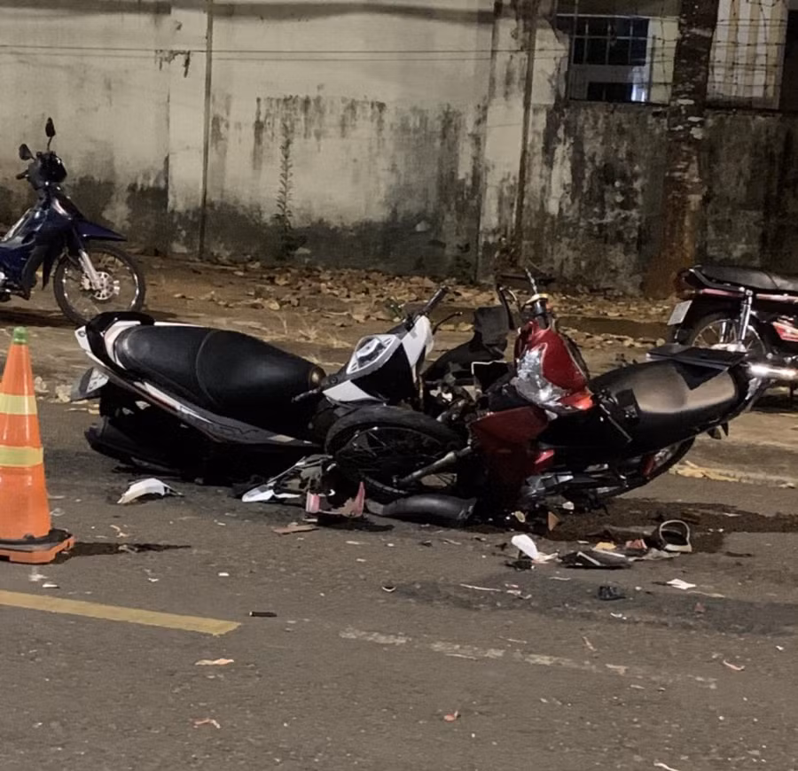 Hiện trường xảy ra vụ va chạm giao thông. Ảnh: người dân cung cấp