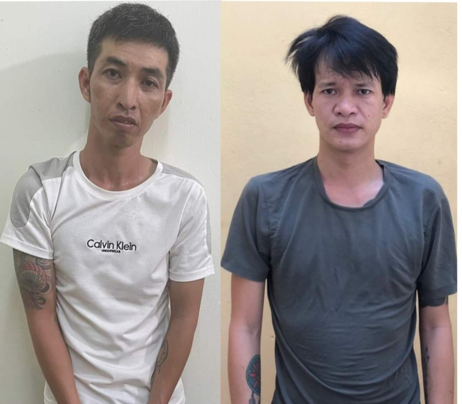 Đối tượng Lương Văn Phong (bìa trái) và Đào Quốc Phong. Ảnh: Công an huyện Krông Pa Đối tượng Lương Văn Phong (bìa trái) và Đào Quốc Phong. Ảnh: Công an huyện Krông Pa