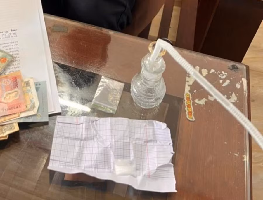 Tang vật thu giữ tại hiện trường. Ảnh: Cơ quan Công an