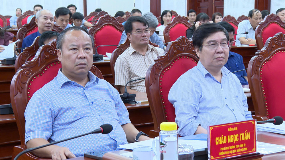 Các đại biểu dự hội nghị tại điểm cầu trụ sở Tỉnh ủy Gia Lai. Ảnh: P.D z5889631534332-f9623f51bb9cd4f3271998b0a17c99ea-8745.jpg