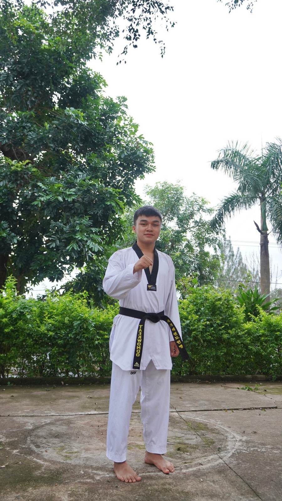 Ngô Đức Sỹ là tấm gương nổi bật của làng Taekwondo trẻ Gia Lai với kỹ thuật nhanh và tư duy sắc bén cùng thành tích học tập xuất sắc. Ảnh: Chu Hằng dsc03532.jpg