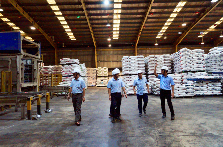 Đoàn kiểm tra liên ngành về An toàn vệ sinh lao động kiểm tra tại Công ty TNHH CJ VINA AGRI (Khu công nghiệp Nhơn Hòa, phường An Nhơn Nam). Ảnh: N.M screenshot-2025-07-03-082235.png