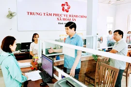 Trung tâm Phục vụ hành chính công cấp xã sẵn sàng cho ngày 1.7
