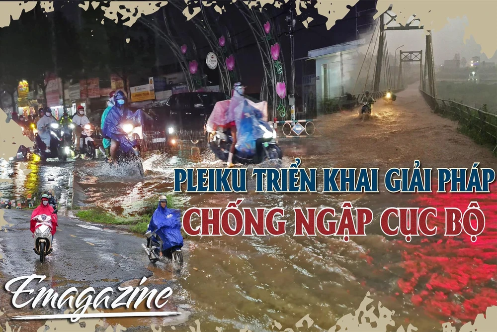 Pleiku triển khai giải pháp chống ngập cục bộ