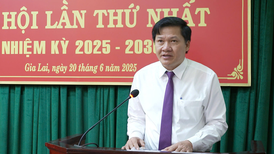 Đồng chí Trương Văn Đạt-Ủy viên Ban Thường vụ Tỉnh ủy, Bí thư Đảng ủy HĐND tỉnh, Phó Chủ tịch Thường trực HĐND tỉnh phát biểu khai mạc đại hội. Ảnh: Minh Trung dong-chi-truong-van-dat-uy-vien-ban-thuong-vu-tinh-uy-bi-thu-dang-uy-hdnd-tinh-pho-chu-tich-thuong-truc-hdnd-tinh-phat-bieu-khai-mac-dai-hoi-anh-minh-trung.jpg