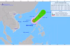 Áp thấp nhiệt đới mạnh lên thành bão Comay, giật cấp 10