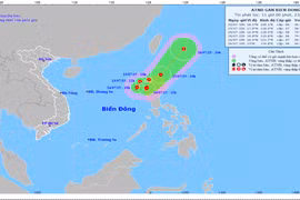 Xuất hiện áp thấp nhiệt đới gần Biển Đông