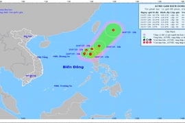 Xuất hiện áp thấp nhiệt đới gần Biển Đông