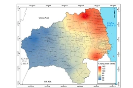 Cảnh báo từ đến 19 đến 20-11, khu vực phía Đông tỉnh có mưa to đến rất to