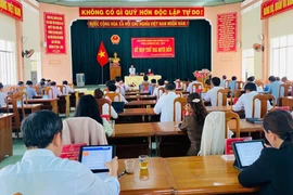 Quang cảnh kỳ họp thứ 24 HĐND huyện Ia Pa khóa V. Ảnh: Mai Linh