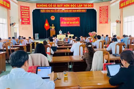 Quang cảnh kỳ họp thứ 24 HĐND huyện Ia Pa khóa V. Ảnh: Mai Linh