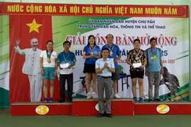 Mang Yang, Chư Păh thi đấu bóng bàn chào mừng Ngày Giải phóng tỉnh 17-3